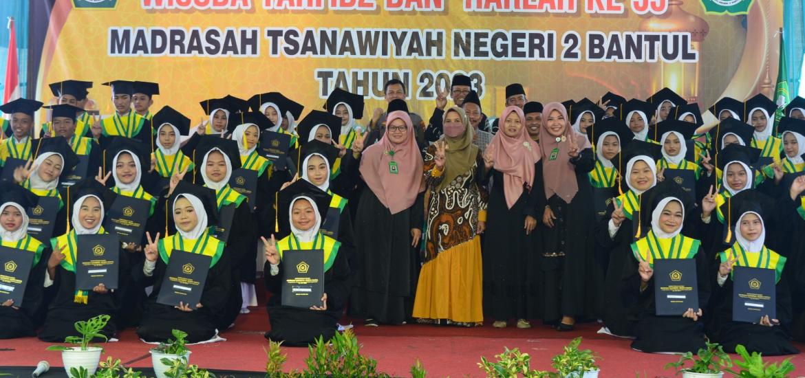 Wisuda Tahfidz Jadi Puncak Perayaan Harlah Ke 55 Mtsn 2 Bantul